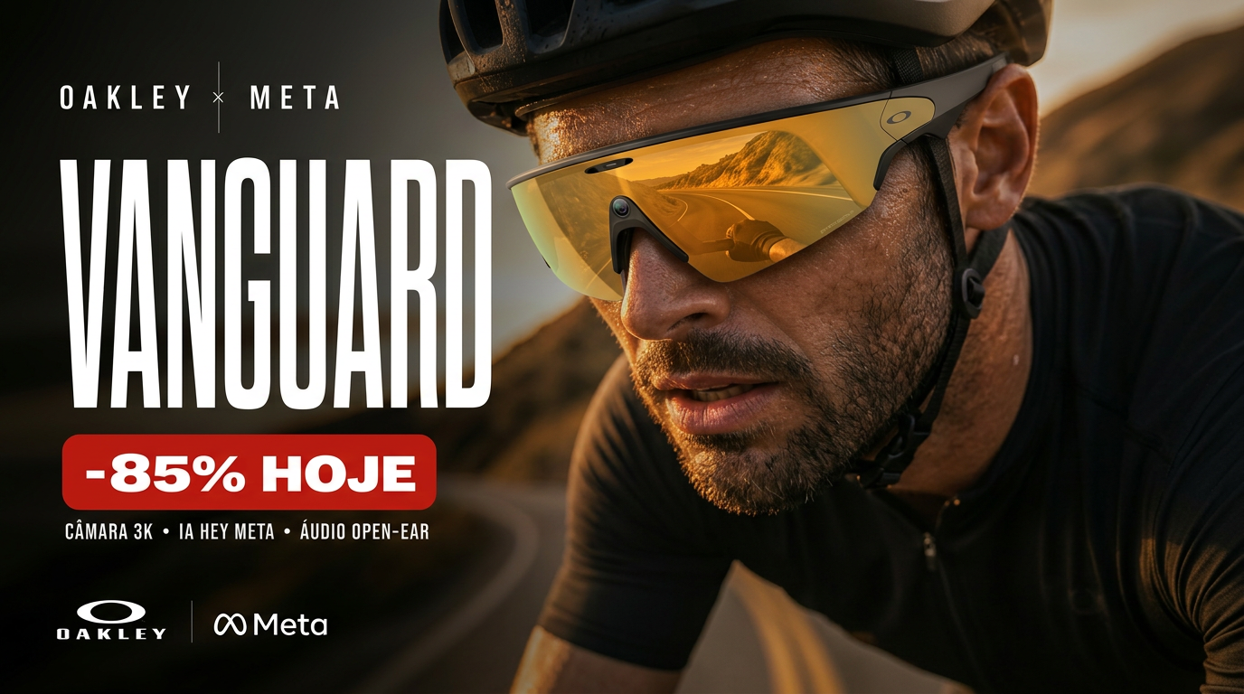 Oakley Meta Vanguard — Promoção exclusiva 85% de desconto hoje